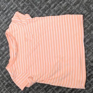 Rumi + Ryder Girls Orange Stripped Tee (4-5)